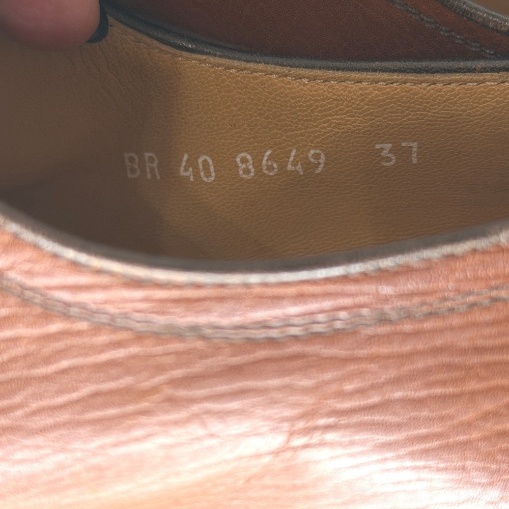 Vintage Italian Leather Womans Oxford Shoes Derby Tassel Academia Equestrian 6.5 - Picture 8 of 16